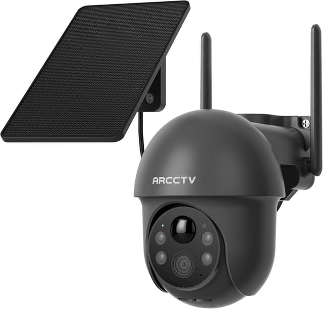 Detalle de ARCCTV 4MP Solar WLAN Kamera für Außen