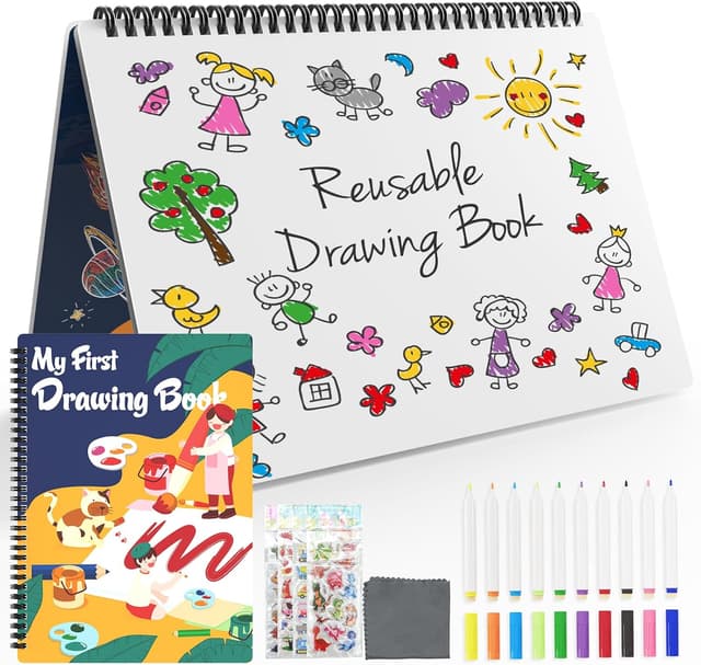 Imagen de NEWYES Tableau Blanc Enfants 10 marqueurs en OfertitasTOP