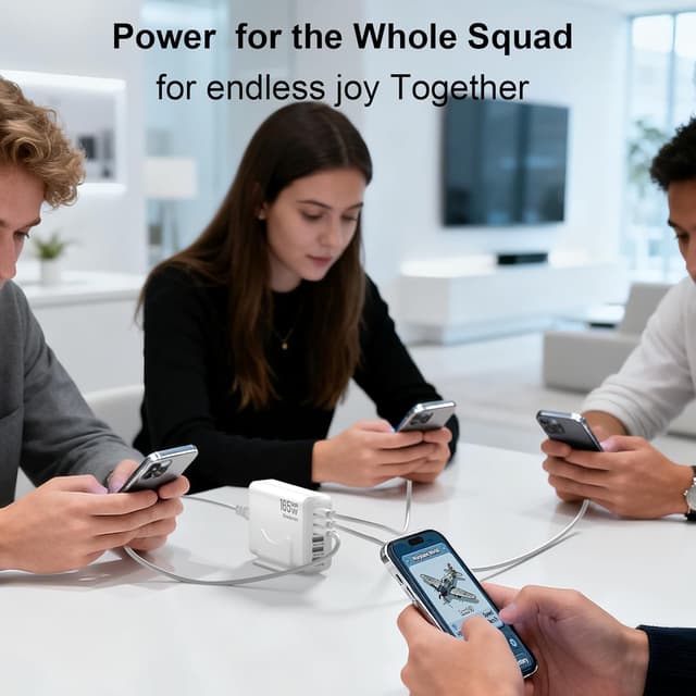 Detalle 2 de iPhone 17 Charger 165W GaN 6-Port Hub