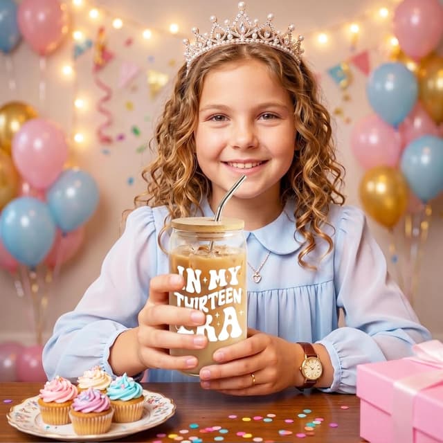 Detalle de VivaJoy 13th Birthday Coke Cup travel mug gift for girls (personalised)