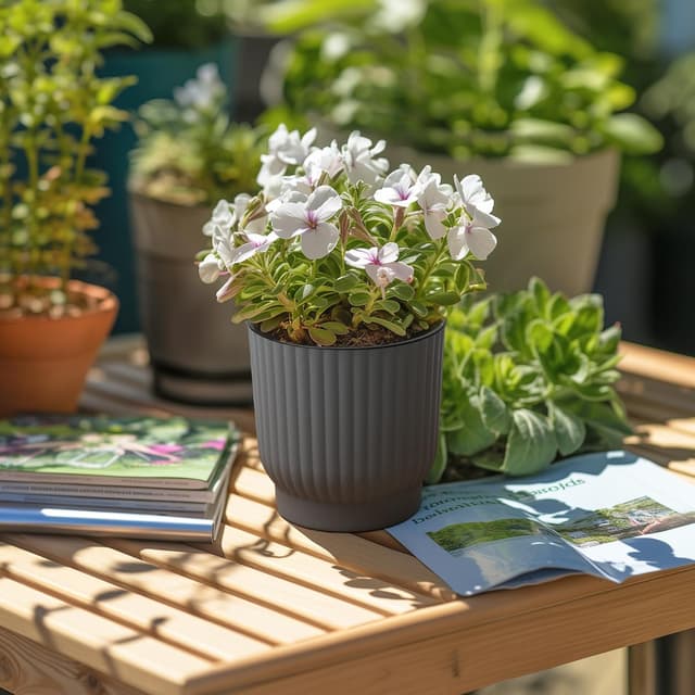 Thumbnail 6 de T4U 10cm Self-Watering Plant Pots Indoor (6 Pack) – Grey Plastic Indoor Flower Pots