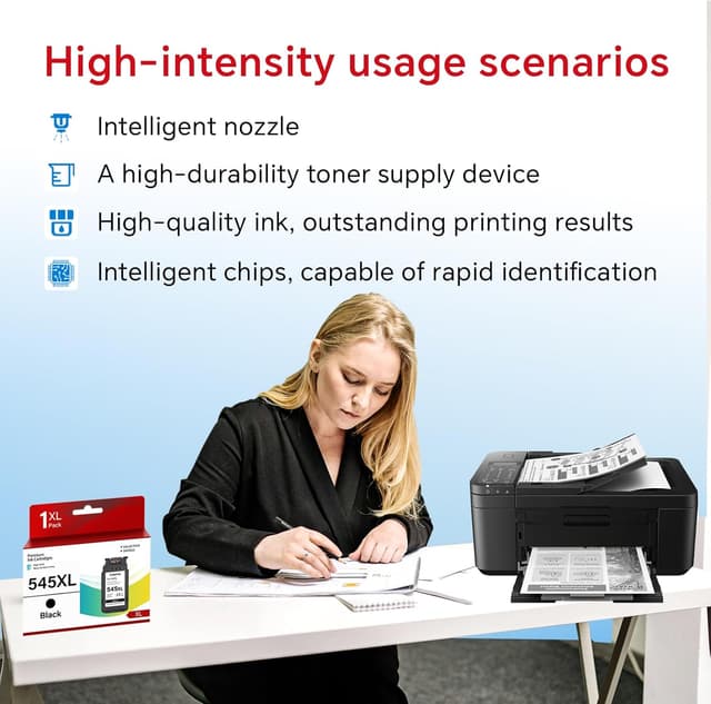 Detalle de 545XL Black Ink Cartridge (PG-545XL) Remanufactured for Canon — 1 Pack