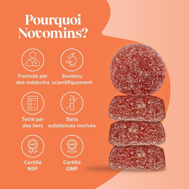 Thumbnail 6 de Novomins Gummies Vitamine C 250 mg sans sucre