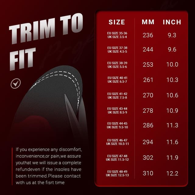 Detalle 2 de VALSOLE orthotic insoles for flat feet UK 11