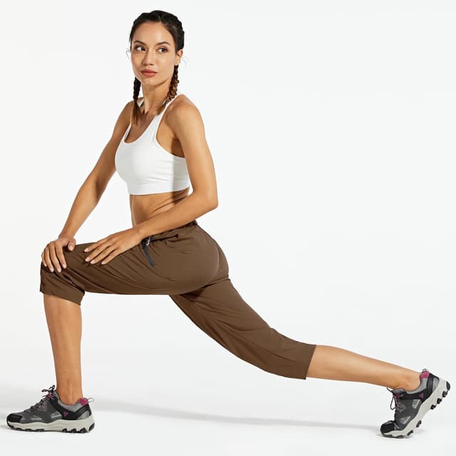Detalle de Pantalon de randonnée femme Libin ultra-léger à séchage rapide, imperméable et poches zippées