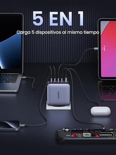 Detalle 2 de UGREEN Nexode Cargador de 5 Puertos 100W