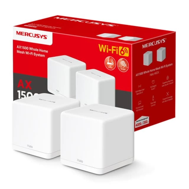 Imagen de Mercusys Halo H60X Pack de 2 AX1500 Wi‑Fi Mesh en OfertitasTOP