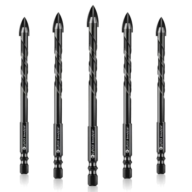 Imagen de Lytool 8 mm Punte da trapano 5 pezzi per piastrelle e vetro 🛠 en OfertitasTOP