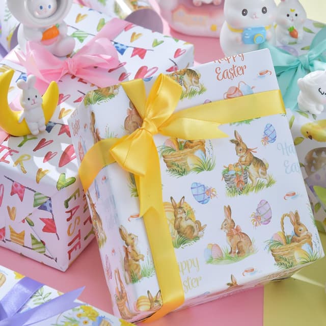 Thumbnail 5 de HBell Easter Wrapping Paper 8 Sheets