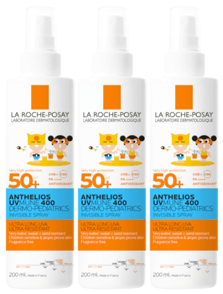 Detalle de La Roche-Posay Anthelios UV-MUNE 400 SPF50+ Spray 🌞 3x200ml
