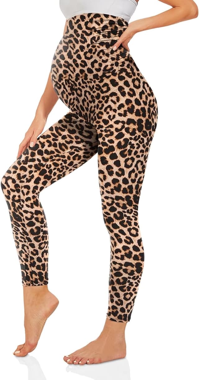 Detalle de TNNZEET Umstandsleggings High Waist für Schwangerschaft & Yoga