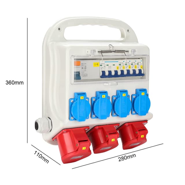 Detalle 2 de Daromigo Wandverteiler mit FI-Schutzschalter