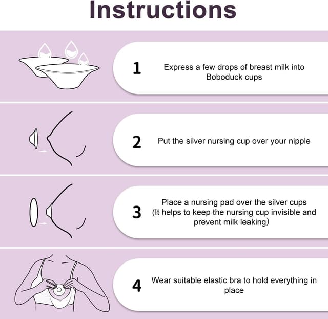 Thumbnail 2 de The Original Silver Nursing Cups 925 Silver Nipple Shields (Large) 🩺