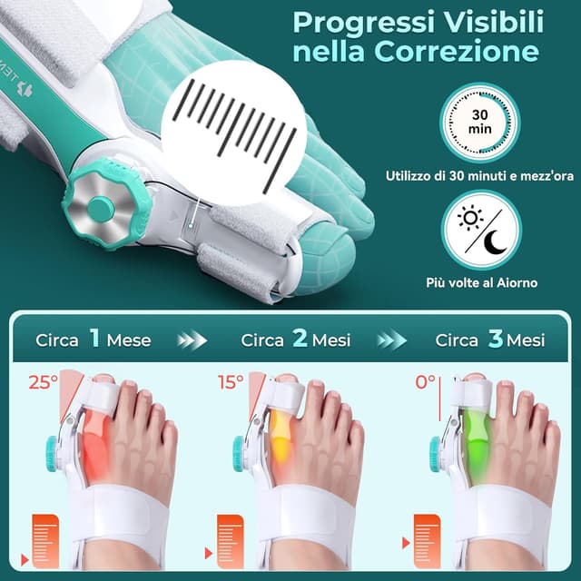 Thumbnail 3 de TENICORE Alluce Valgo Correttore regolabile 160° 🦶