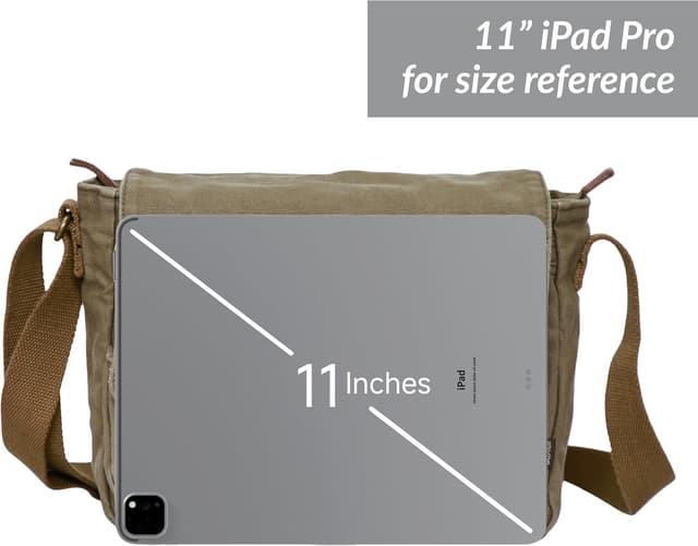 Thumbnail 4 de GOOTIUM 30624 Vintage Canvas Messenger Bag