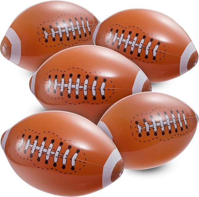 Detalle de Bedwina 12-Pack 16" Inflatable Footballs 🏈