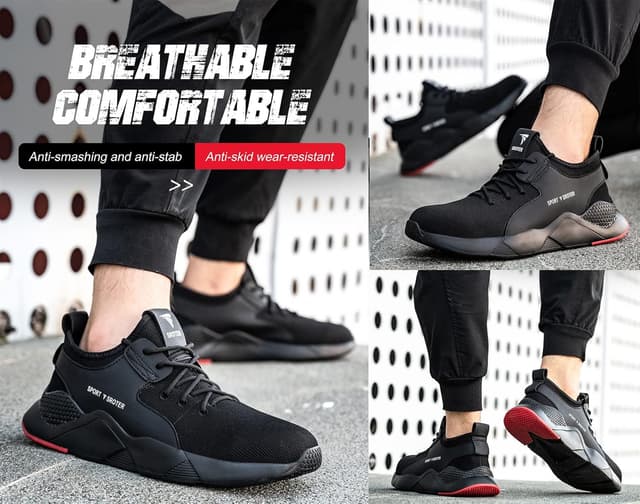 Detalle de Safety trainers with steel toe cap