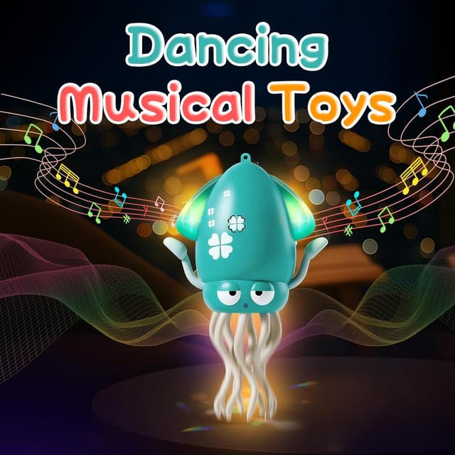 Detalle de KJIXYUNG Pulpo Bailarín con Luces LED