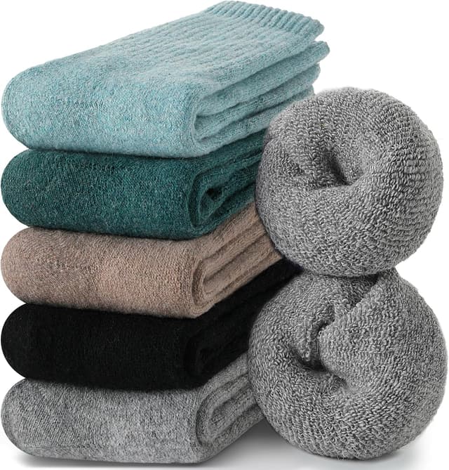 Thumbnail 6 de EBMORE Merino Wool Socks 5 Pairs — Thermal Crew