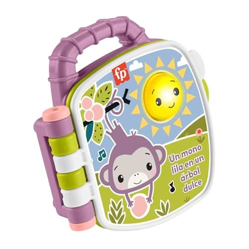 Detalle de Fisher-Price Libro de cuentos musical del Monito morado JFN09 (luces y sonidos en castellano)