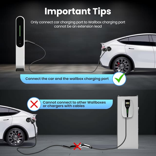 Detalle de GONEO Type 2 11kW 10m 16A 3‑phase Mode 3 Type 2 to Type 2/CCS2 EV Charging Cable (with carry bag)