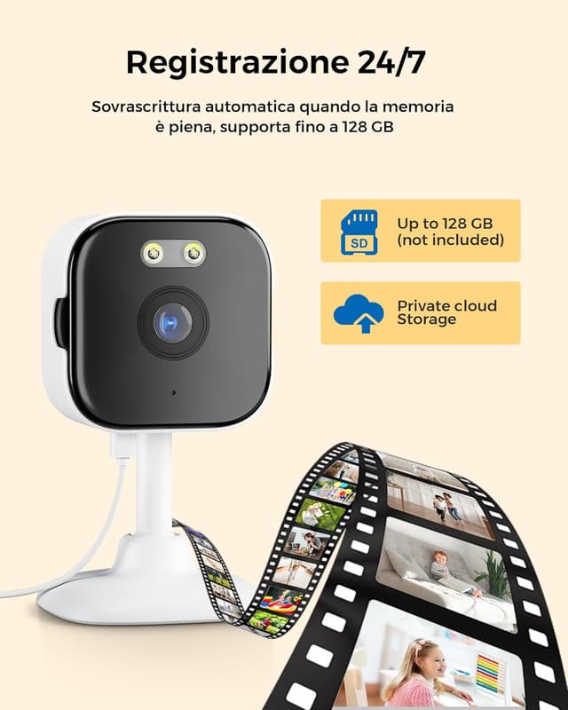 Thumbnail 6 de ANBIUX Camera Surveillance WiFi 2K — caméra intérieure