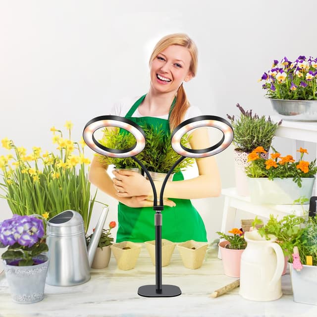 Thumbnail 6 de Lámpara LED de Crecimiento Interior 🌱 Doble Cabezal Ajustable