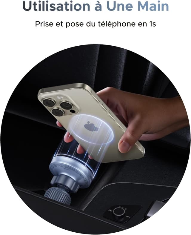 Thumbnail 2 de UGREEN MagFlow Qi2 25W Support voiture magnétique pour iPhone
