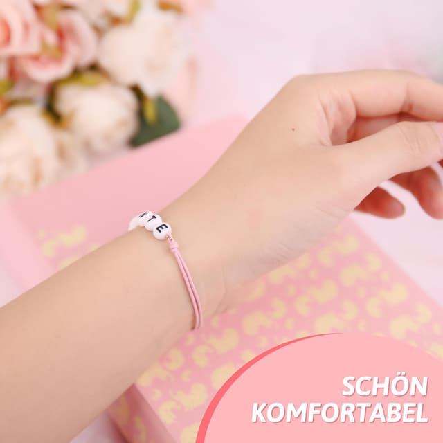 Detalle 2 de Obrjoyfly Patentante Armband (handgefertigt) mit verstellbarem Verschluss, für 18–30 cm