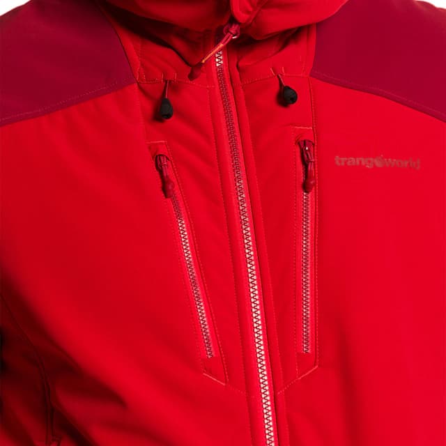Detalle de Trangoworld Chaqueta de hombre Norwich v02 cortavientos repelente al agua