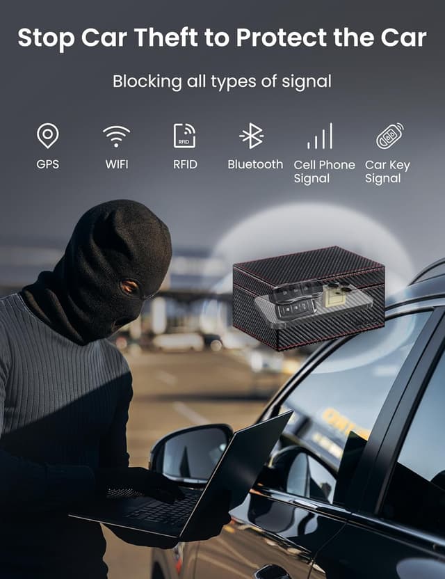 Thumbnail 1 de WHonor Faraday Box for Car Keys 18x13x10 cm