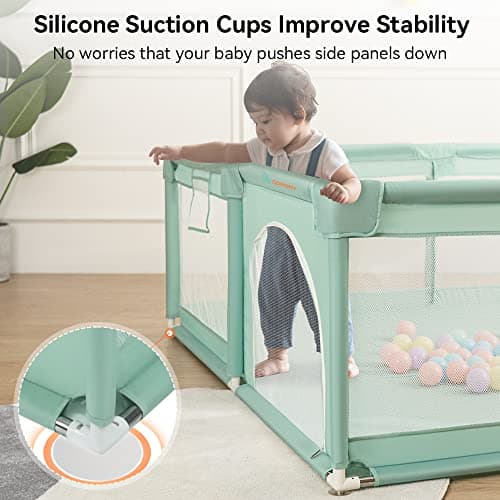 Thumbnail 1 de COMOMY Parque Infantil Bebe 200x180x66 cm con Pit Balls