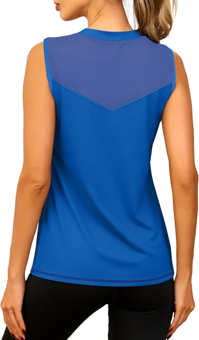 Thumbnail 6 de Memouniva Canotta Sportiva Donna senza Maniche per Palestra, Fitness, Yoga e Running