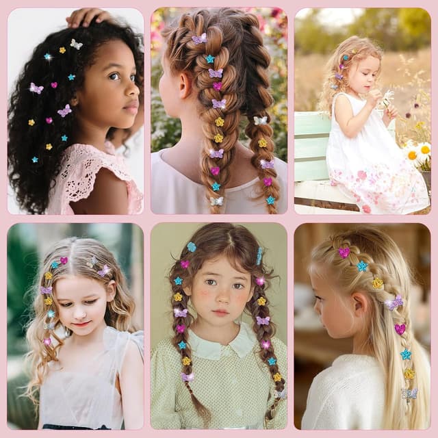 Detalle de WooWee Hair Gem Stamper Kit — Sparkling Hair Jewels Styling Tool for Girls (Reusable Glitter Sequins)