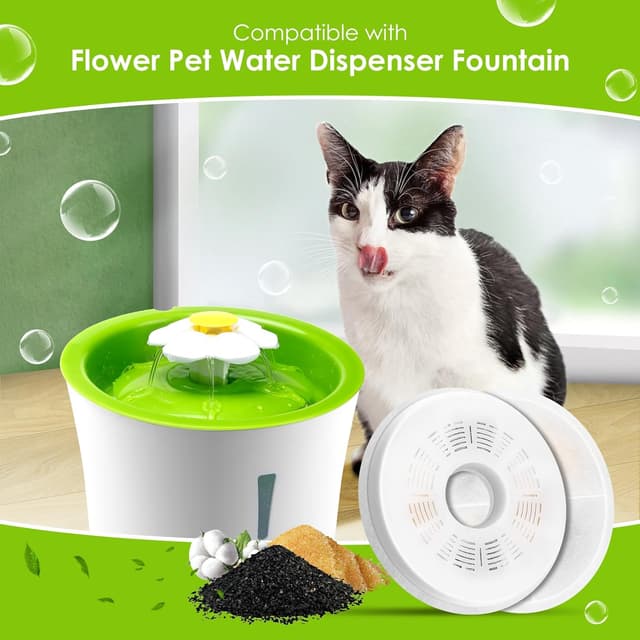 Detalle de Mukkela Triple Action Cat Water Filters 6 pack