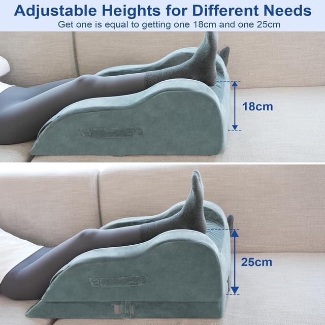 Detalle 2 de KingPavonini Adjustable Leg Elevation Pillows for After Surgery (Single Leg)
