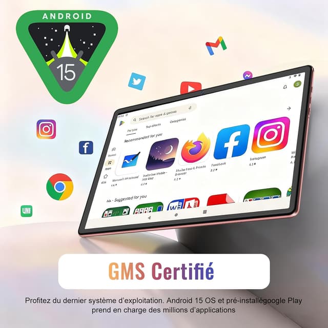 Thumbnail 2 de Android 15 Tablette 10 Pouces 30Go RAM