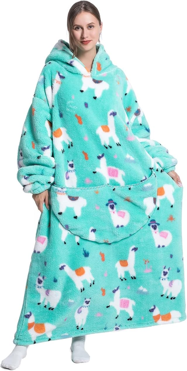 Thumbnail 3 de Seogva Extra Long Wearable Blanket Hoodie Oversized sweatshirt for unisex use