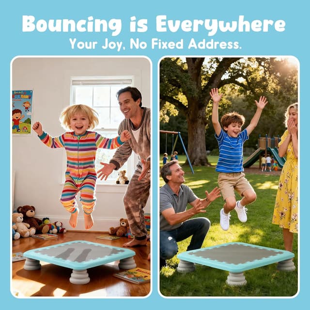 Thumbnail 2 de Mini Trampoline for Kids Indoor Rebounder