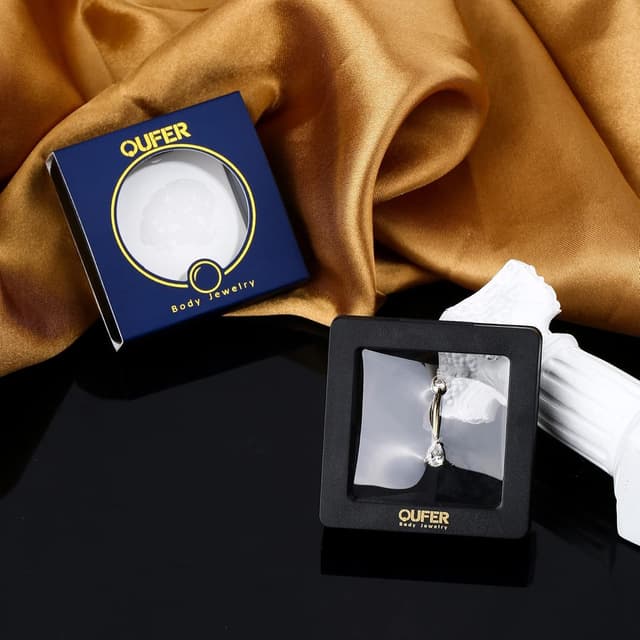 Thumbnail 3 de OUFER Piercing nombril 9K Or Zircone 10 mm