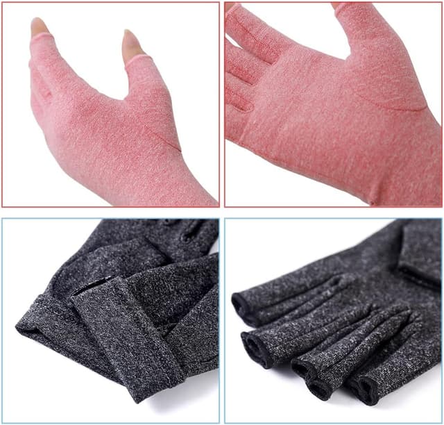 Thumbnail 6 de AovYoo guantes sin dedos 2 pares para artritis