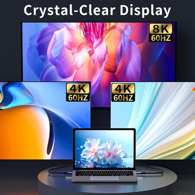 Detalle de USBC Kabel Verlängerung kompatibel mit Thunderbolt 4 (USB 4/USB 4.8K@60Hz, 40 Gbps, 240 W, 1 m) – USB-C Stecker auf Buchse