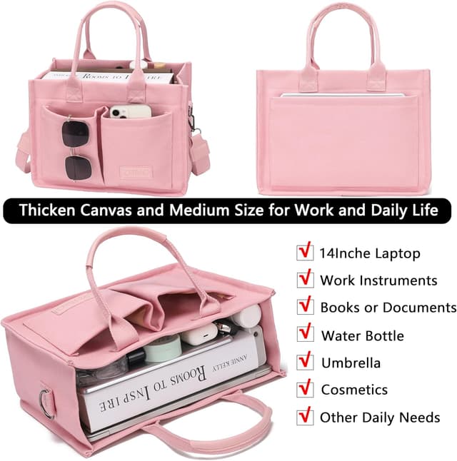 Detalle 2 de ZHMO Canvas Tote Bag for Women ⚙