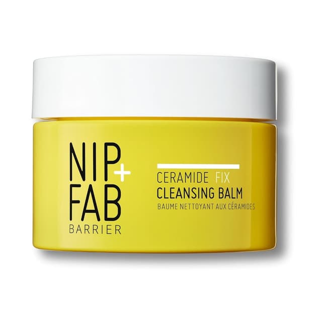 Detalle de Nip+Fab Ceramide Fix Reinigungsbalsam – pflegender Make-up-Entferner & Gesichtsreiniger mit Ceramid-Komplex, Squalan & Süßmandelöl (75 ml)