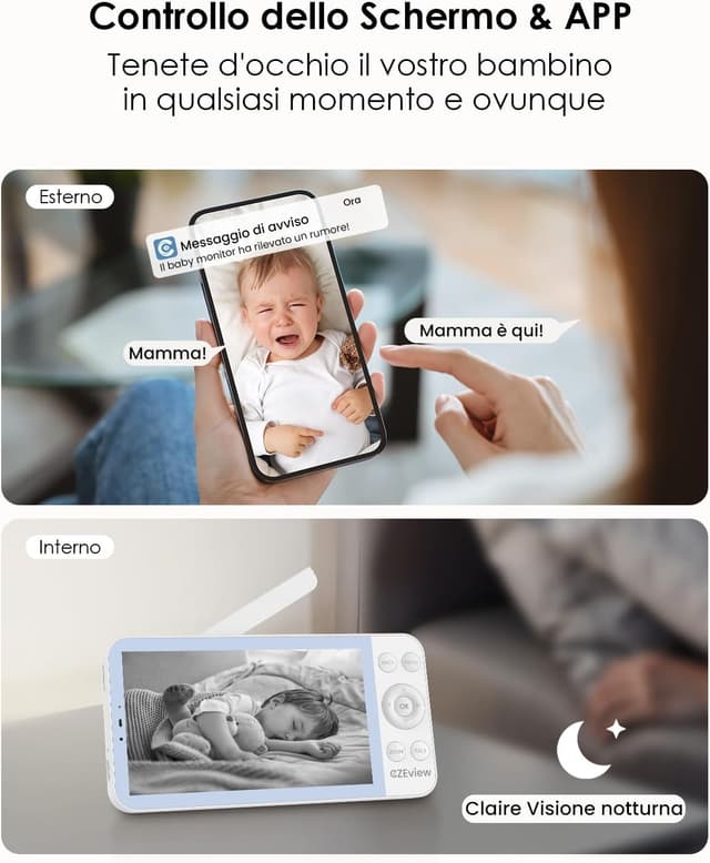 Thumbnail 2 de CZEview 5,5" Baby Monitor 2.5K