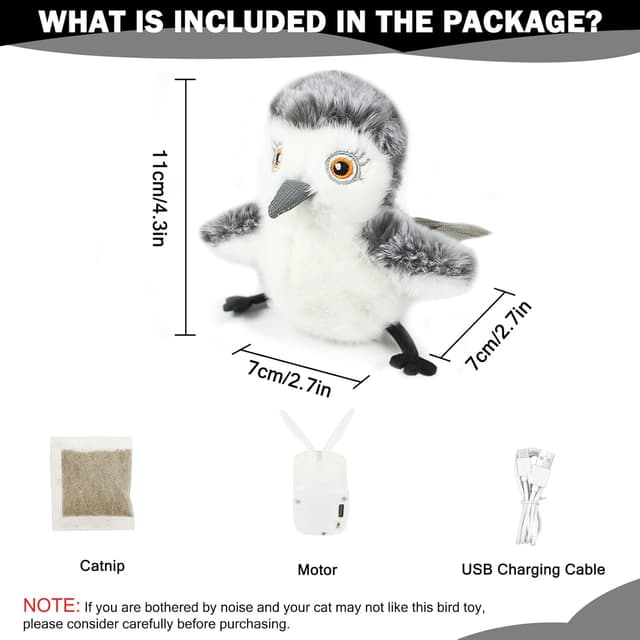 Thumbnail 4 de Nepfaivy Flapping Bird cat toy with catnip 🐱