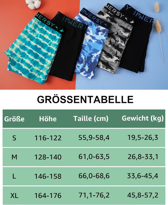 Thumbnail 5 de INNERSY Unterhosen Jungen 5er Pack