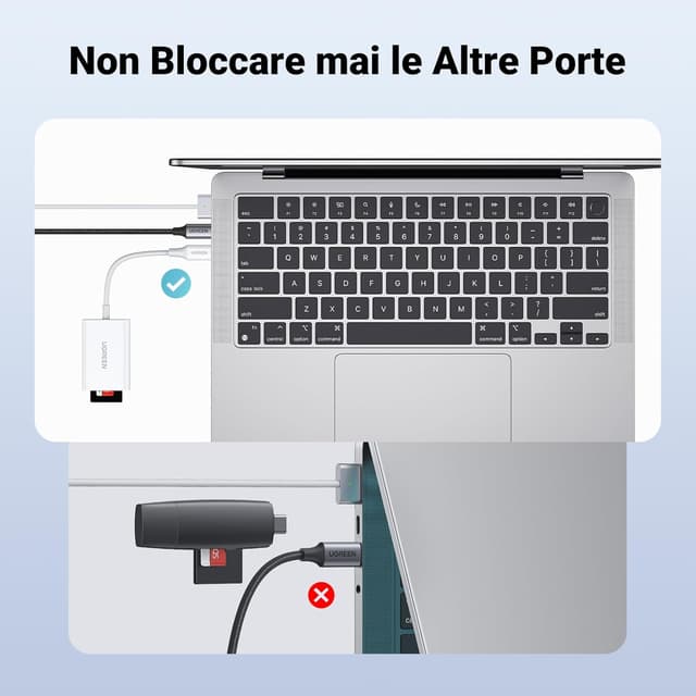 Thumbnail 6 de UGREEN Lettore di Schede USB-C SD/TF (OTG) con supporto Micro SD e doppio slot, Bianco