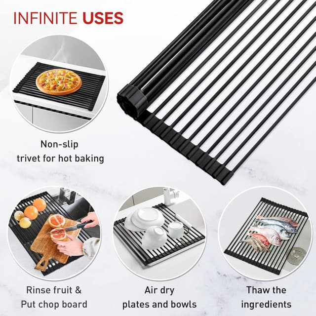 Thumbnail 6 de MERRYBOX Roll Up Dish Rack