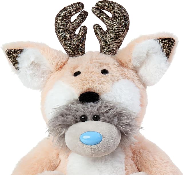 Detalle de Me to You Tatty Teddy reindeer costume bear in gift box (blue/grey/red/white)